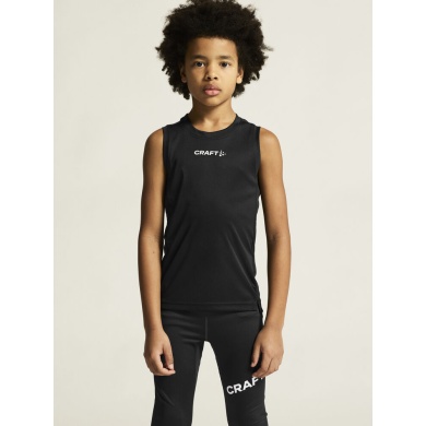 Craft Sport Tank Rush 2.0 Sleeveless Singlet (100% recycled Polyester) black Kids