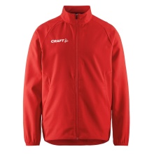 Craft Sport Training Jacket Rush 2.0 Full Zip (high elasticity) red Children