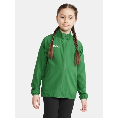 Craft Sport Training Jacket Rush 2.0 Full Zip (high elasticity) green Children