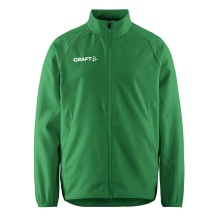 Craft Sport Training Jacket Rush 2.0 Full Zip (high elasticity) green Children