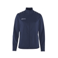 Craft Sport Training Jacket Squad Go Full Zip (Side Pockets with Zipper) Navy Blue Ladies