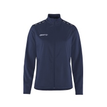 Craft Sport Training Jacket Squad Go Full Zip (Side Pockets with Zipper) Navy Blue Ladies