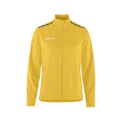 Craft Sport Training Jacket Squad Go Full Zip (Side Pockets with Zip) Yellow Ladies