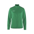 Craft Sport Training Jacket Squad Go Full Zip (Side Pockets with Zipper) Green Ladies