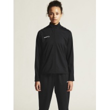 Craft Sport Training Jacket Squad Go Full Zip (Side Pockets with Zipper) Black Ladies