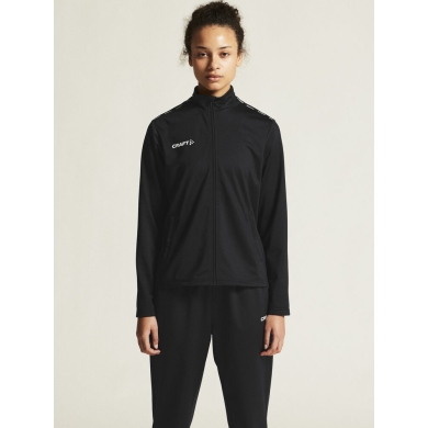 Craft Sport Training Jacket Squad Go Full Zip (Side Pockets with Zipper) Black Ladies