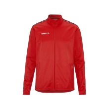 Craft Sport Training Jacket Squad Go Full Zip (Side Pockets with Zip) red Men's