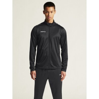 Craft Sport Training Jacket Squad Go Full Zip (Side Pockets with Zipper) Black Men's