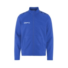 Craft Sport Training Jacket Squad Go Full Zip (Side Pockets with Zip) Cobalt Blue Kids