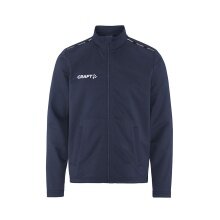 Craft Sport Training Jacket Squad Go Full Zip (Side Pockets with Zip) Navy Blue Kids