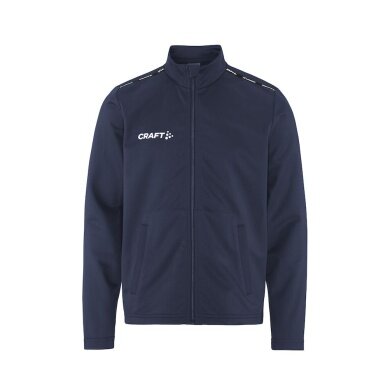 Craft Sport Training Jacket Squad Go Full Zip (Side Pockets with Zip) Navy Blue Kids