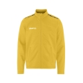 Craft Sport Training Jacket Squad Go Full Zip (Side Pockets with Zip) Yellow Kids