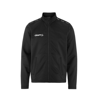 Craft Sport Training Jacket Squad Go Full Zip (Side Pockets with Zip) Black Kids