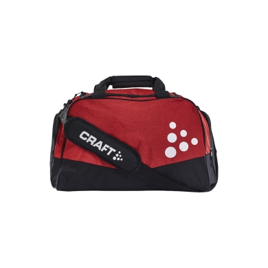 Craft Sports Bag Squad Duffell Medium - 45x27x30cm - 33 Litres - black/red