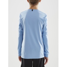 Craft Sport Long Sleeve Shirt (Jersey) Squad Solid - high elasticity, ergonomic design - light blue Children