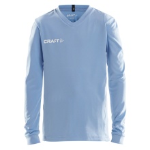 Craft Sport Long Sleeve Shirt (Jersey) Squad Solid - high elasticity, ergonomic design - light blue Children