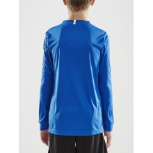 Craft Sport Long-sleeved Shirt (Jersey) Squad Solid - high elasticity, ergonomic design - royal blue Children