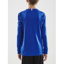 Craft Sport Long-sleeved Shirt (Jersey) Squad Solid - high elasticity, ergonomic design - cobalt blue Kids