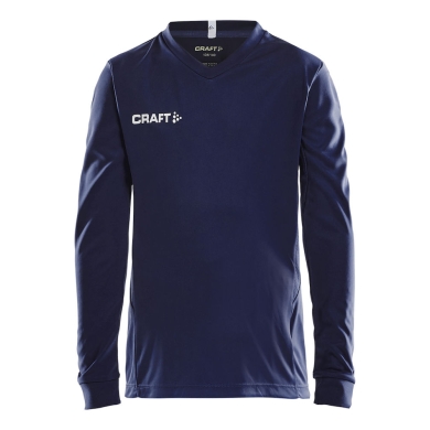 Craft Sport Long-sleeved Shirt (Jersey) Squad Solid - high elasticity, ergonomic design - navy blue Kids