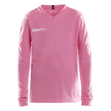 Craft Sport Long Sleeve Shirt (Jersey) Squad Solid - high elasticity, ergonomic design - pink Kids