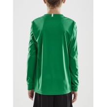 Craft Sport Long-sleeved Shirt (Jersey) Squad Solid - high elasticity, ergonomic design - green Kids