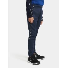 Craft Training Pants Squad 2.0 (rec. Polyester, high elasticity and ergonomic design) long navy blue Kids