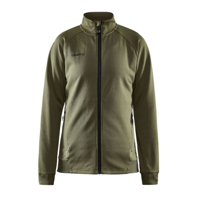 Craft Training Jacket ADV Unify (functional recycled polyester) khaki green Women