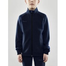 Craft Training Jacket Core Soul Full Zip (Front Zipper, Soft Material) Navy Blue Boys