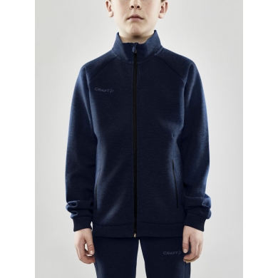 Craft Training Jacket Core Soul Full Zip (Front Zipper, Soft Material) Navy Blue Boys