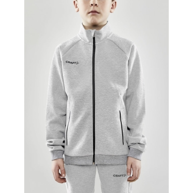 Craft Training Jacket Core Soul Full Zip (Front Zipper, Soft Material) Light Grey Boys