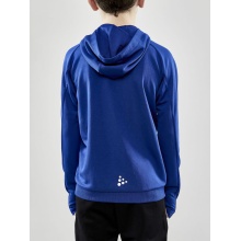 Craft Training Jacket Evolve Hood - durable mid-layer hooded jacket made of stretch material - cobalt blue children