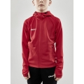 Craft Training Jacket Evolve Hood - durable mid-layer hooded jacket made of stretch material - red children