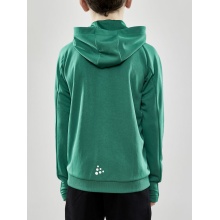 Craft Training Jacket Evolve Hood - durable mid-layer hooded jacket made of stretch material - green children