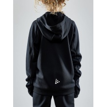 Craft Training Jacket Evolve Hood - durable mid-layer hooded jacket made of stretch material - black children