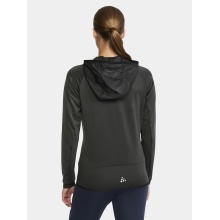 Craft Training Jacket Extend Full Zip (with zipper pockets, elastic material) asphalt grey Women