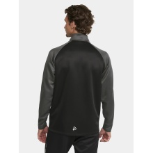 Craft Sport Training Jacket Squad 2.0 Full Zip (with side pockets, elastic functional material) black/gray Men