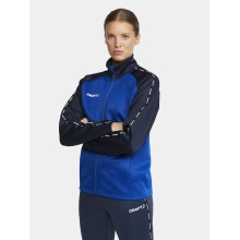 Craft Sport Training Jacket Squad 2.0 Full Zip (with side pockets, elastic functional material) cobalt blue Women