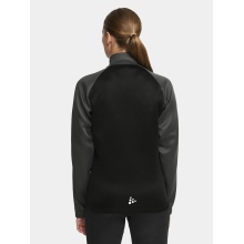 Craft Sport Training Jacket Squad 2.0 Full Zip (with side pockets, elastic functional material) black/gray Women