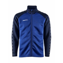 Craft Sport Training Jacket Squad 2.0 Full Zip (with side pockets, elastic functional material) cobalt blue Men