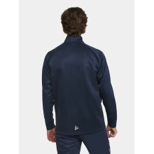 Craft Sport Training Jacket Squad 2.0 Full Zip (with side pockets, elastic functional material) navy blue Men