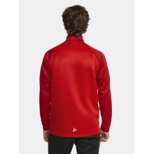 Craft Sport Training Jacket Squad 2.0 Full Zip (with side pockets, elastic functional material) red Men