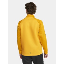 Craft Sport Training Jacket Squad 2.0 Full Zip (with side pockets, elastic functional material) yellow Men