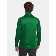 Craft Sport Training Jacket Squad 2.0 Full Zip (with side pockets, elastic functional material) green Men