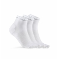 Craft Training Sock Core Dry Mid (breathable, moisture-wicking) white - 3 pairs