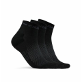 Craft Training Sock Core Dry Mid (breathable, moisture-wicking) black - 3 pairs