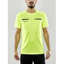 Craft Sport T-shirt Evolve Referee (rec. Polyester, Mesh Inserts) neon yellow Men