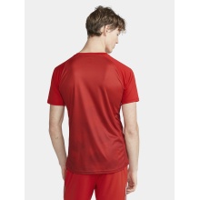 Craft Sport T-shirt (Jersey) Premier Fade Jersey (rec. Polyester, V-neck) red Men