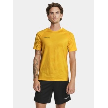 Craft Sport T-shirt (Jersey) Premier Solid Jersey (recycled Polyester, high elasticity) yellow Men