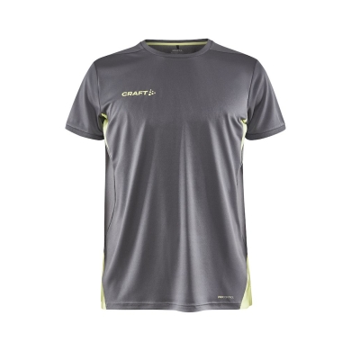 Craft Sport T-shirt Pro Control Impact (lightweight, breathable) grey/lime Men