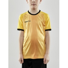 Craft Sport T-shirt (Jersey) Progress 2.0 Graphic Jersey - light, functional and stretch material yellow Kids